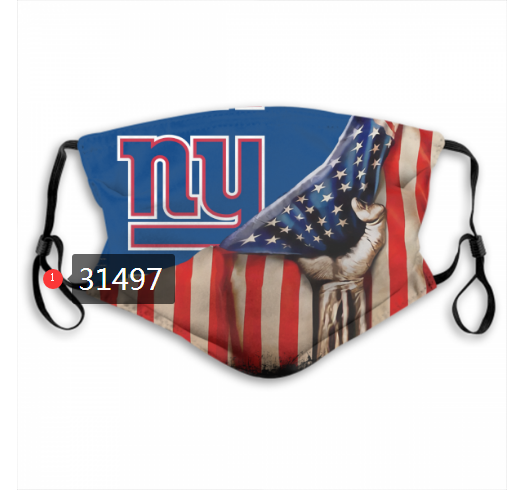 NFL 2020 New York Giants #89 Dust mask with filter->nfl dust mask->Sports Accessory